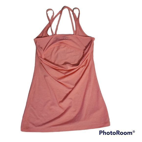 Calia pink workout tank top exercise open back cross straps‎ size XS - Picture 2 of 4